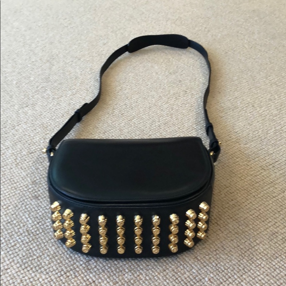 Alexander Wang Black and Gold Crossbody Bag